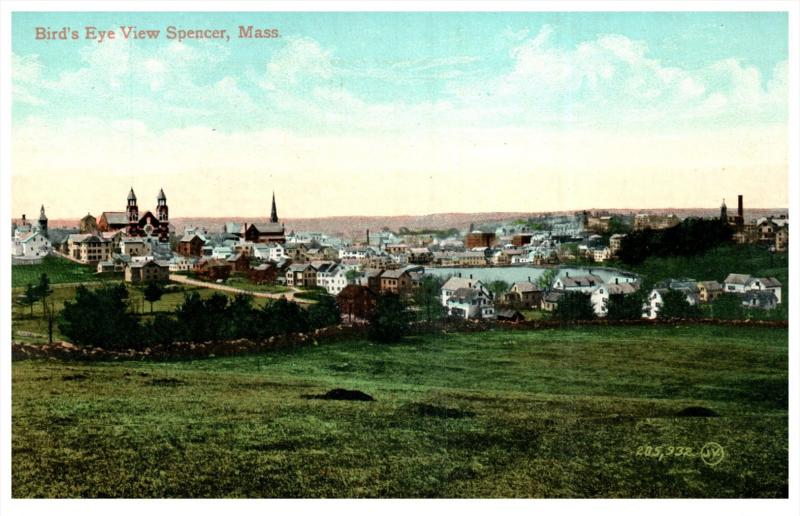 Aerial view of Spencer Massachusetts