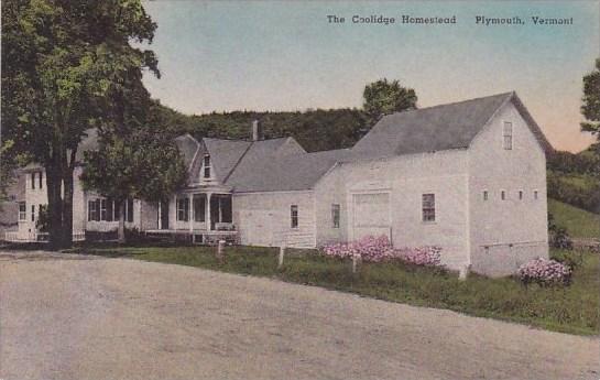 The Coolidge Homeswstead Plymouth Vermont Albertype Handcolored