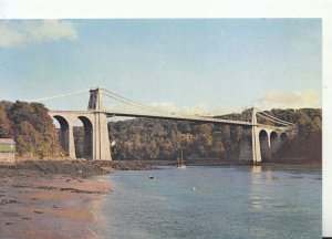 Wales Postcard - The Menai Straits Suspension Bridge - Anglesey - Ref TZ8915