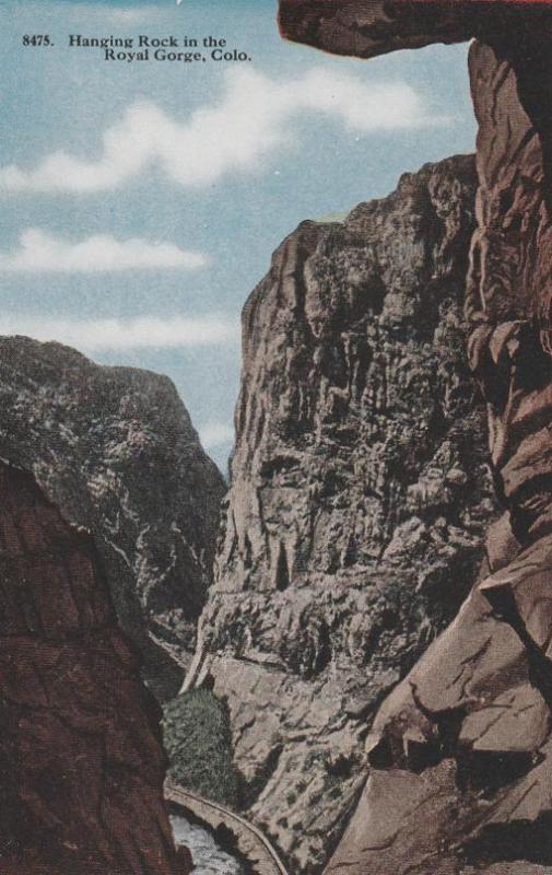 Hanging Rock in Royal Gorge CO, Colorado - DB