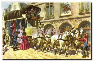 Old Postcard Horse Riding Equestrian Royal Courier