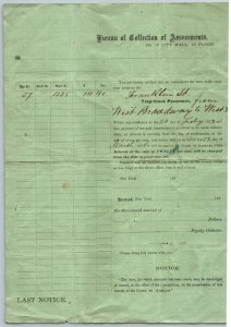 1874  New York   Franklin St. Trap-Block Pavement  Document