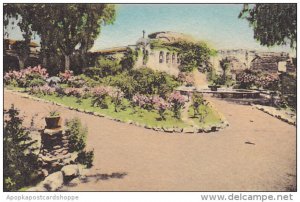 Front Garden Looking East Old Mission San Juan Capistrano California Handcolo...