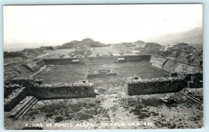 RPPC  OAXACA, MEXICO  Ruinas de MONTE ALBAN Real Photo ca 1950s   Postcard