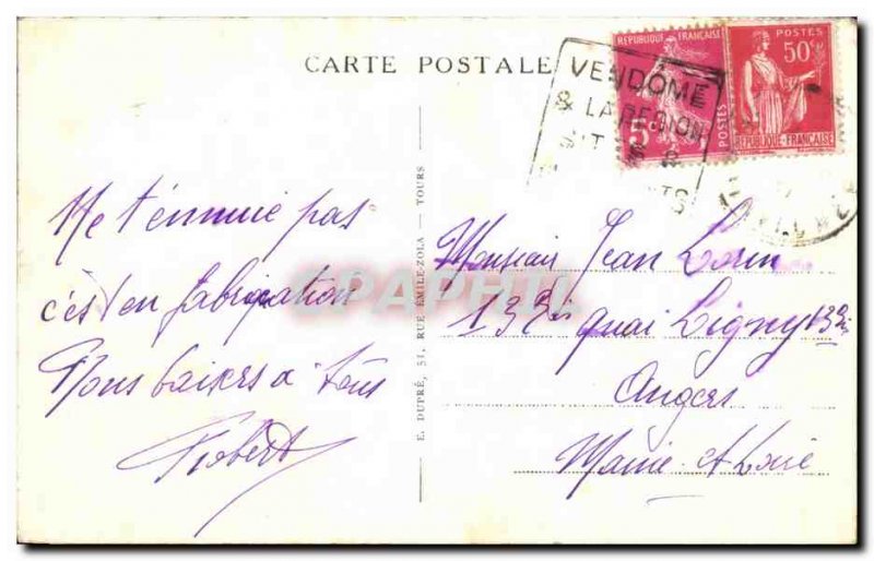 Postcard Vendome Old Church and the Trinity Square Belot