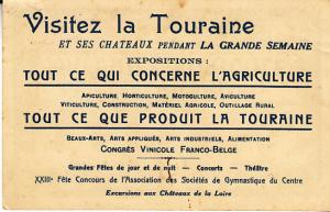 France - Tours Expo 1922 Card 