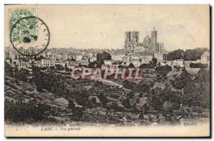 Old Postcard Laon General view