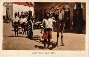 PC NATIVE CAMEL CARIS ADEN ETHNIC TYPES YEMEN (a32294)