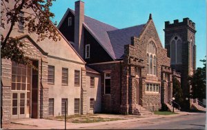 Vtg Methodist Church Lewes Delaware DE Unused Chrome Postcard