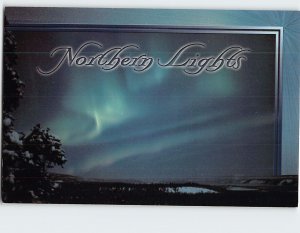 Postcard Northern Lights Aurora Borealis