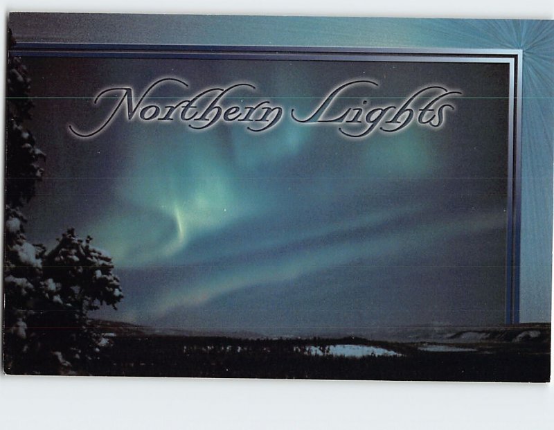 Postcard Northern Lights Aurora Borealis