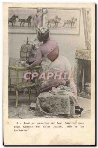 Postcard Old Woman Nude Erotic