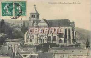 Old Postcard Thunder L Eglise Saint Pierre xiii century