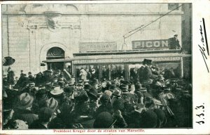 South Africa President Paul Kruger Marseille Vintage Postcard 08.69