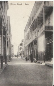 Egypt Postcard - Colmar Street - Suez - Ref TZ5636