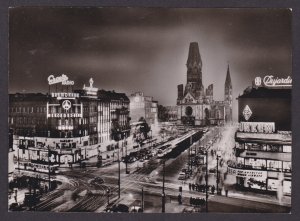Vintage postcard Berlin Kaiser Wilhelm Memorial Church Kurfuerstendamm Germany