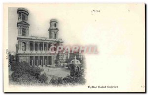 Paris Old Postcard Sulpice Church sT