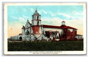 San Luis Rey Mission San Diego CA UNP Unused Union Pacific WB Postcard O14