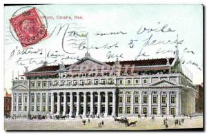 Old Postcard Auditotium Omaha Neb