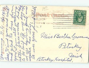 Divided-back POST OFFICE SCENE Finger Lakes - Geneva New York NY AF1175