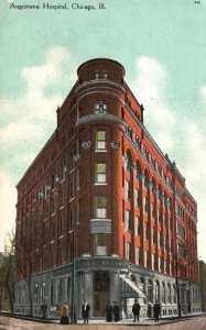 Vintage Postcard 1910's Augustana Hospital Medical Building Chicago Illinois IL