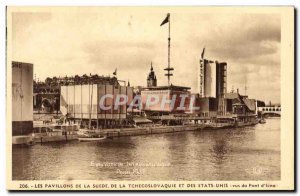 Old Postcard Paris Exposition Internationale 1937 Pavilion Of Sweden And The ...