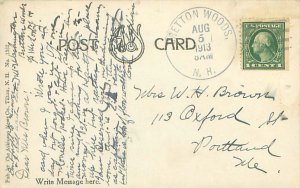 White Mtns NH Mt Washington Bretton Woods 1913 Litho Postcard Used