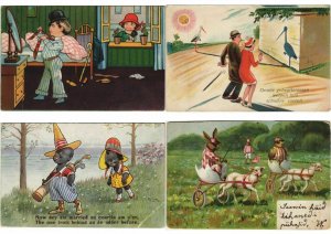 FANTAISIE GREETINGS FANTASY Pre-1930 in ALBUM 270 CPA (L4383)