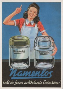 German Advertising Postcard - Germany, Namenlos Glassware / Jars Ref.RR16758