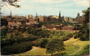 Edinburgh Castle National Gallery Royal Scottish Academy Scott Monument Postcard