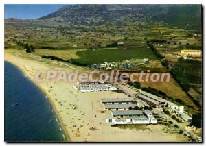 Postcard Modern Ile De Beaute Algajola Vue Generale AREGNO beach restaurant b...