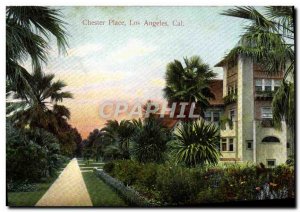 Postcard Old Chester Place Los Angeles California