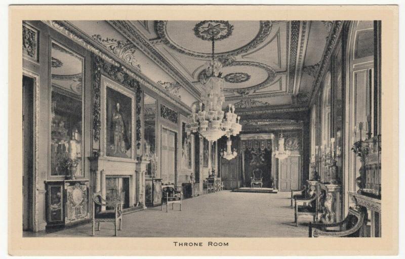 Berkshire; Windsor Castle, Throne Room PPC By Tuck, Unposted, c 1930's