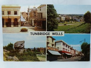 Tunbridge Wells Kent Vintage Multiview Postcard Timothy Whites Shop