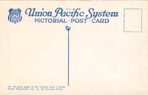 Union Pacific Railroad Train Weber Canyon Utah postcard