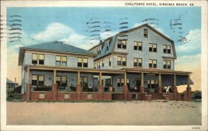 Virginia Beach Virginia VA Chalfonte Hotel Vintage Postcard