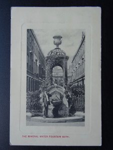 Somerset BATH The Mineral Water Fountain - Old Postcard by R. Wilkinson