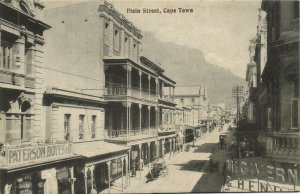 PC CPA SOUTH AFRICA, CAPE TOWN, PLEIN STREET, VINTAGE POSTCARD (b15691)