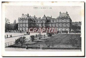 Paris - 6 - Jardin du Luxembourg - The Senate - Illustration Postcard Old