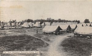 J18/ Indianapolis Indiana RPPC Postcard Fort Benjamin Harrison Camp Tents15