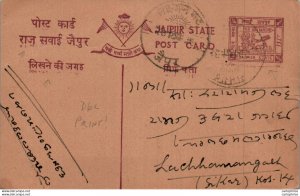 Jaipur Postal Stationery to Lachhamanagarh
