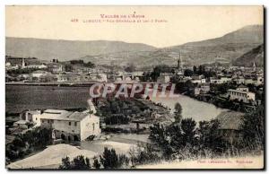 Old Postcard Valley of & # 39Aude General view and 3 bridges
