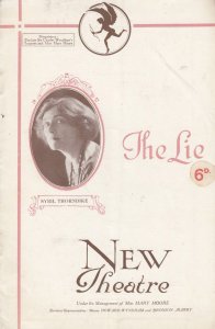 Mary Moore Sybil Thorndike in THE LIE Mystery New London Theatre Programme