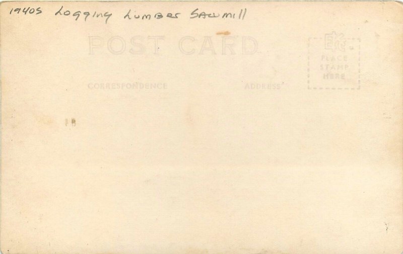 Postcard Idaho Lewiston World's Largest White Pine Hill Logging Lumber 23-2381 