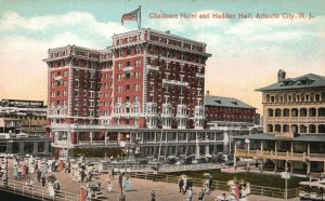 Vintage Postcard 1910's Chaifonte Hotel & Hadden Hall Atlantic City New Jersey