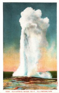 Yellowstone National Park Old Faithful Geyser Haynes Photo