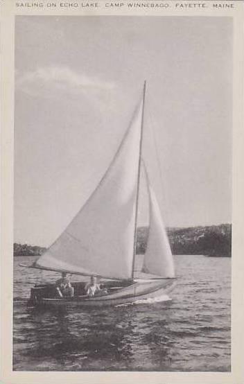 Maine Fayette Sailing On Echo Lake Camp Winnebago Artvue