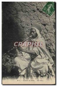 Old Postcard Folklore Player flute North Africa