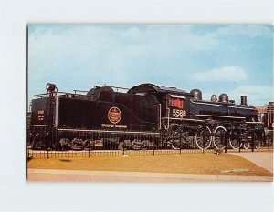 Postcard Spirit Of Windsor C.N.R. Engine, Dieppe Park, Windsor, Canada