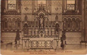 CPA Pensionnat Ste-Clotilde AMIENS 18, rue St-Dominique Autel (807472)